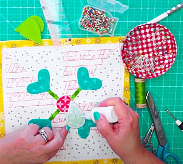Use Fabric Glue For An Applique - East Sewing Ideas - Easy Quilting Ideas