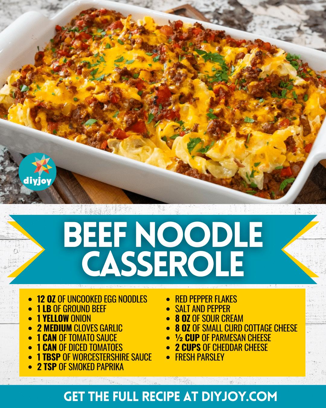 Easy Beef Noodle Casserole Recipe