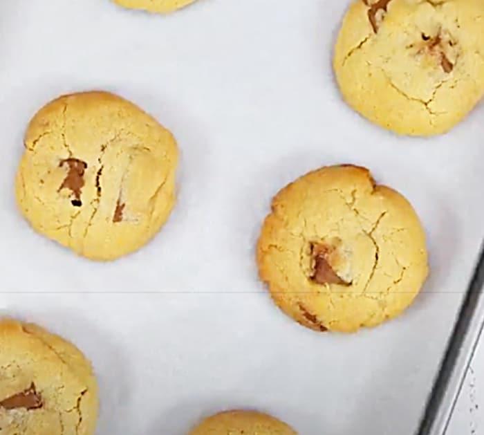 Bake Regular Cookie Dough With Crumbled Kit Kat Bars For Kit Kat Cookies