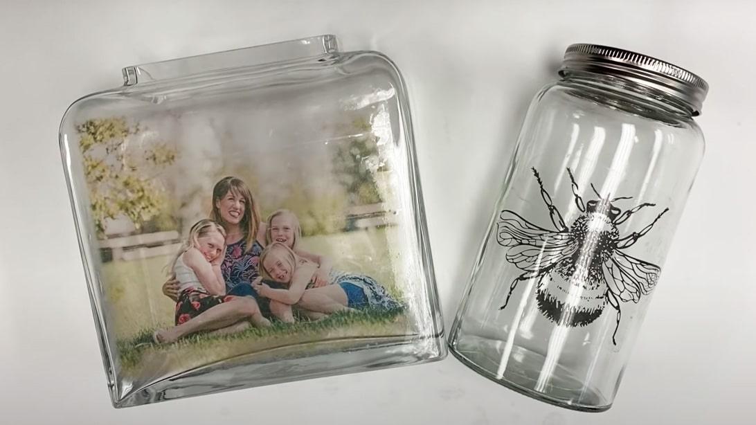 DIY Photo Transfer on Glass Using Packing Tape