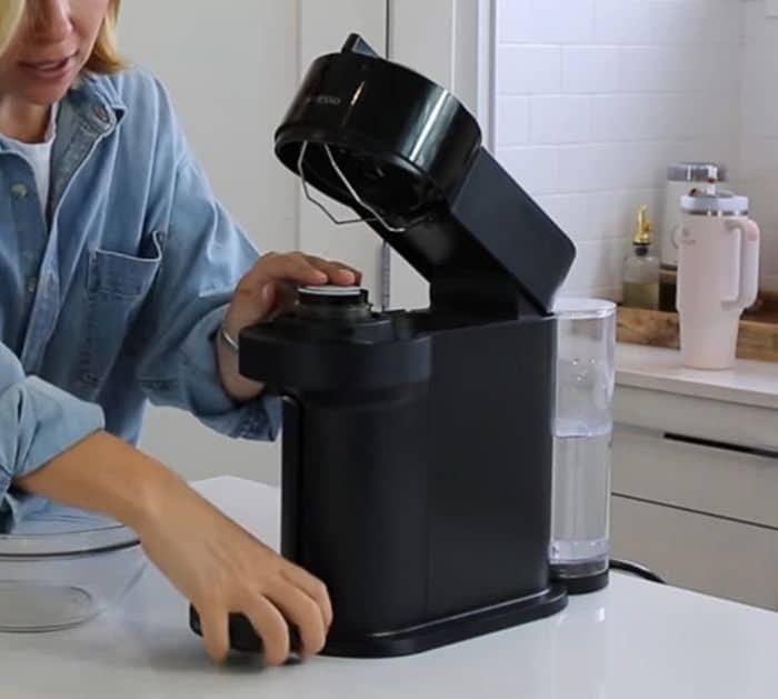 Clean a Nespresso Machine Using pod cleaning kit