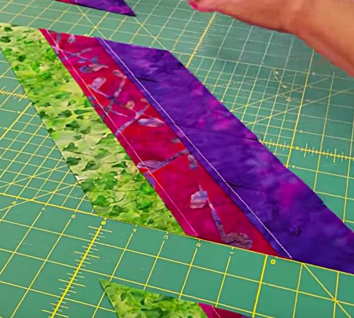 Make a star quilt out of a jelly roll