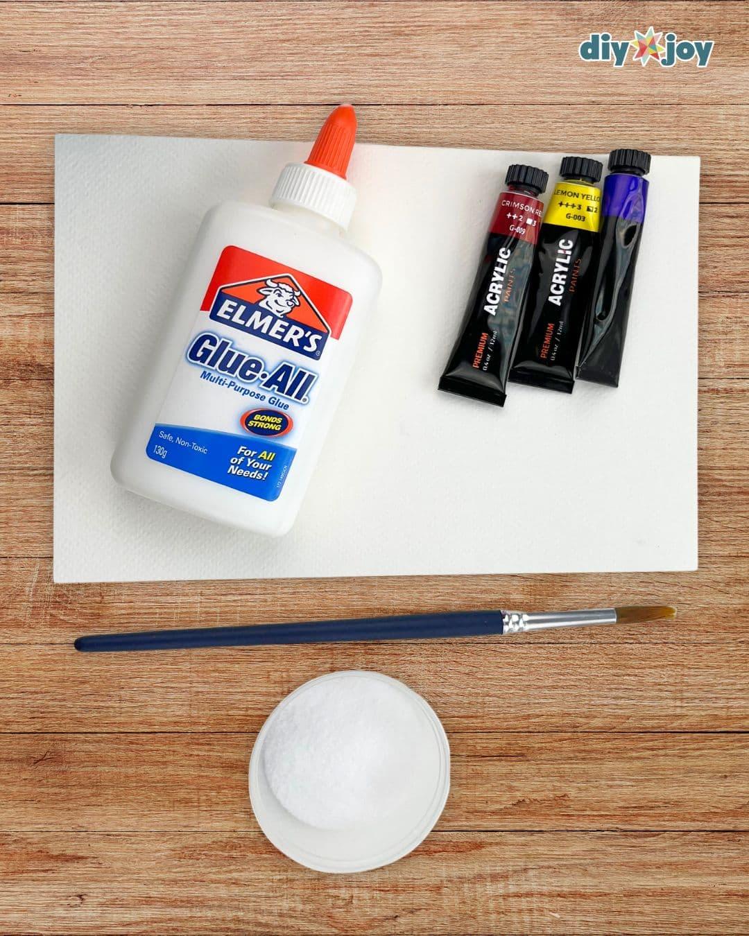 Painting Salt And Glue — painting ideas easy materials