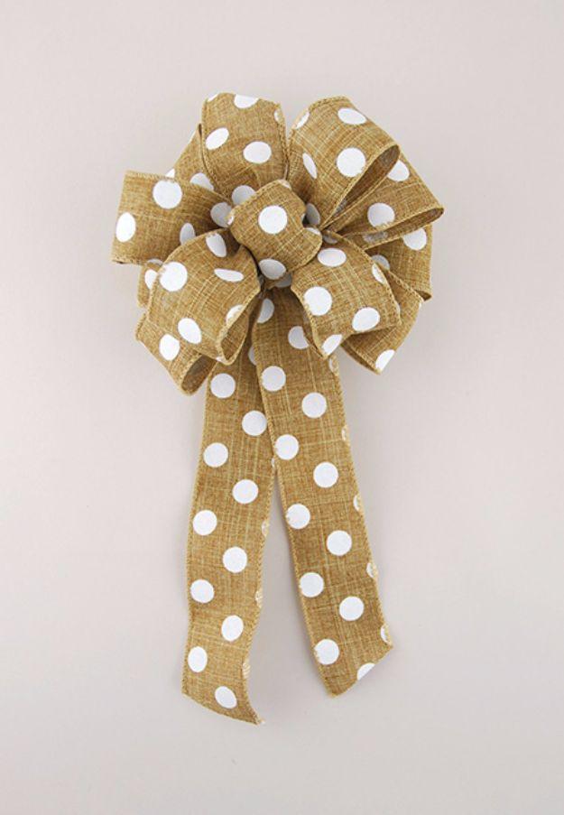 Tie a Loopy Bow, a DIY gift bow, quick to finish in an afternoon and a creative way to use up scraps