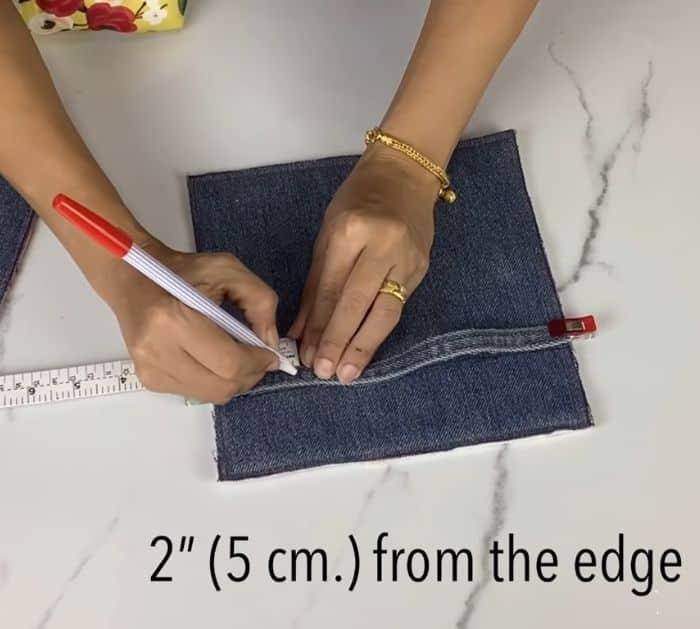 How to Sew a Large Suitcase From Old Jeans Tutorial