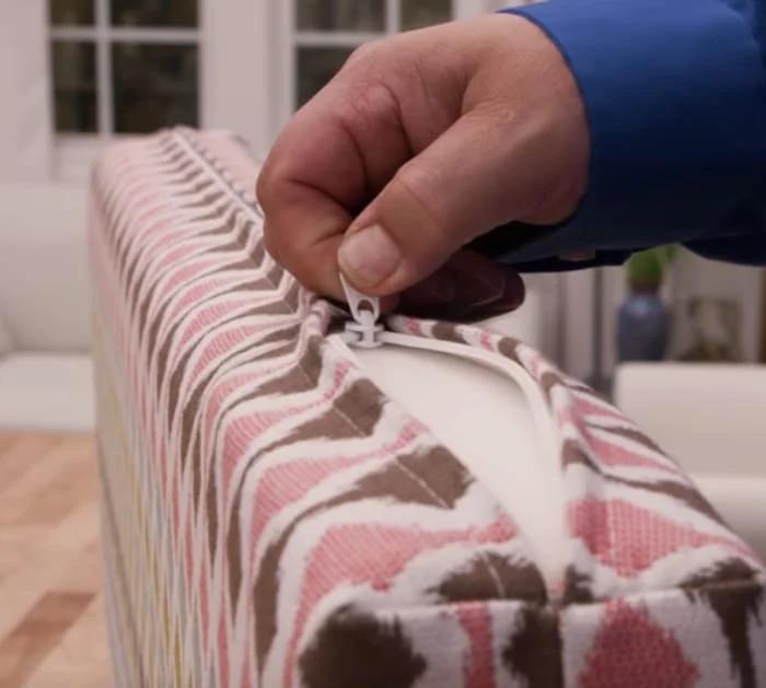 Make a zipper box cushion with your new machine
