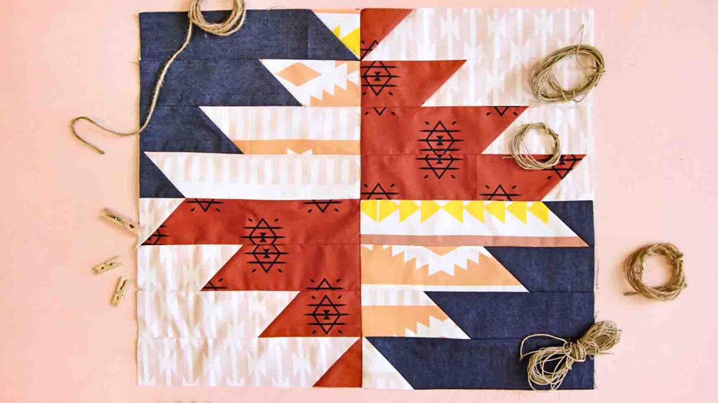 Aztec Quilt Block Tutorial