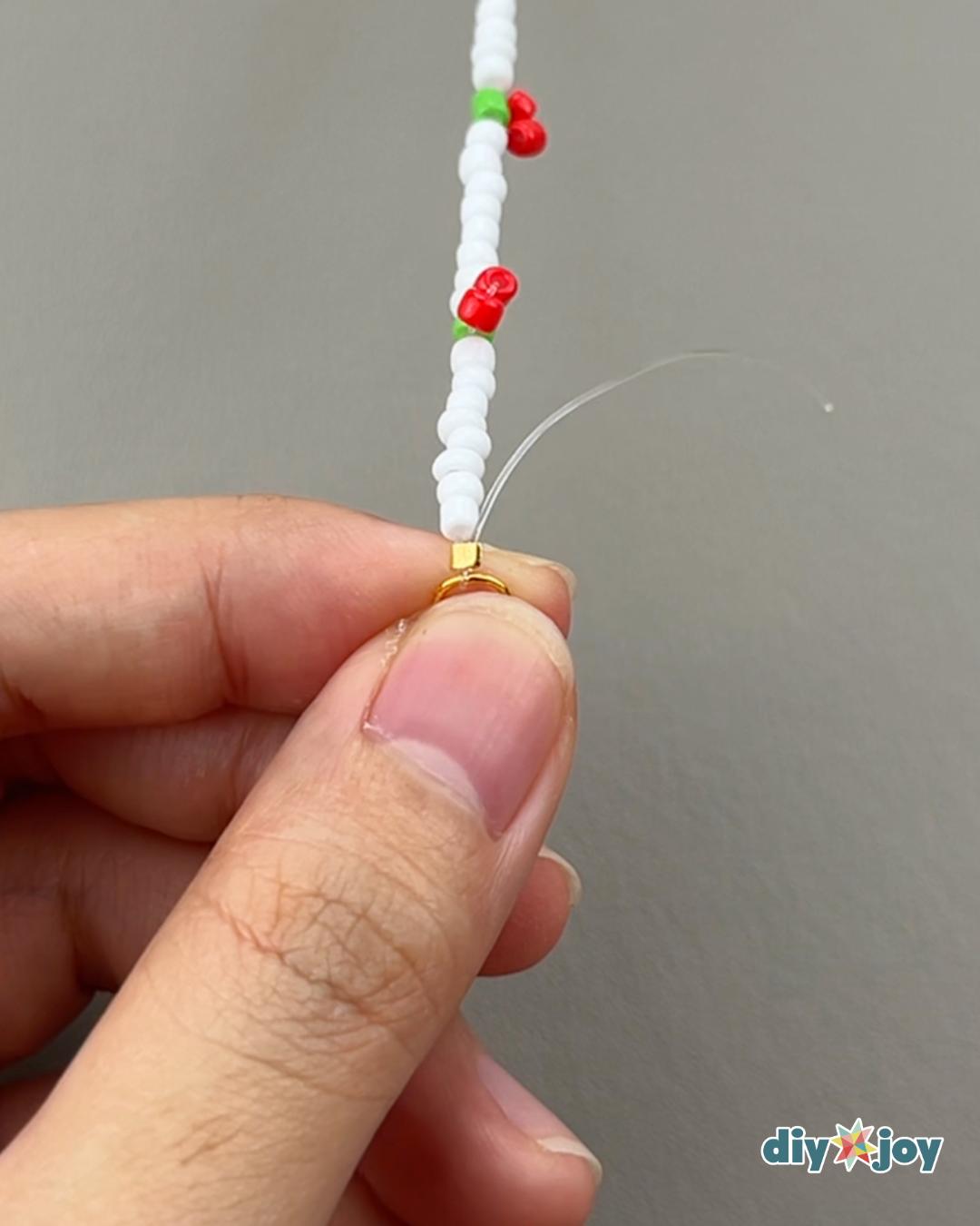 Cherry Bracelet — add the jump ring