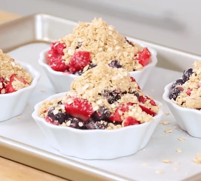 Easy to Make Summer Berry Crisps