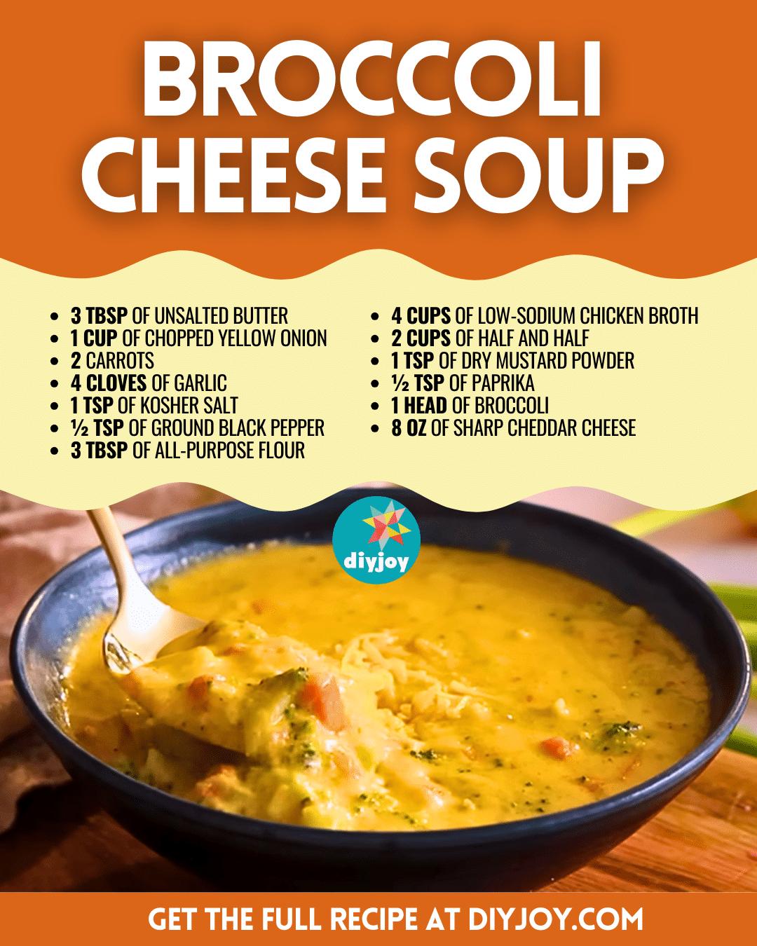 Easy Restaurant-Style Broccoli Cheese Soup