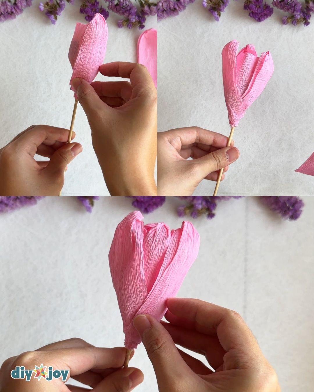 Paper Tulips Chocolate — easy paper tulip tutorial