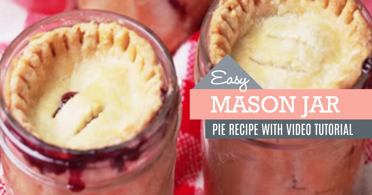 Cherry Pies in Mason Jars