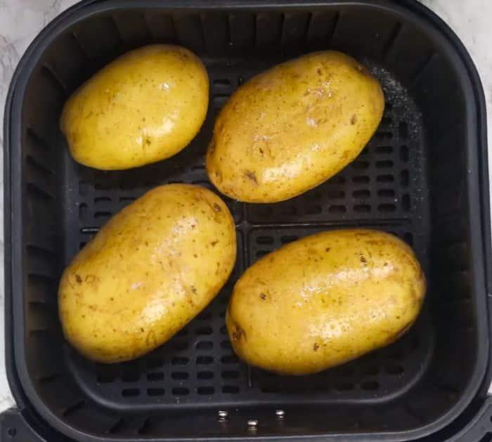 Easy Air Fryer Baked Potatoes Ingredients