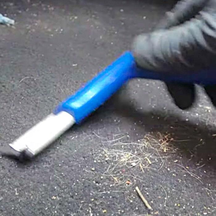Easy Car Cleaning Ideas - Clean Pet Hair With A Shower Squeegee - Easy Car Cleaning Hacks