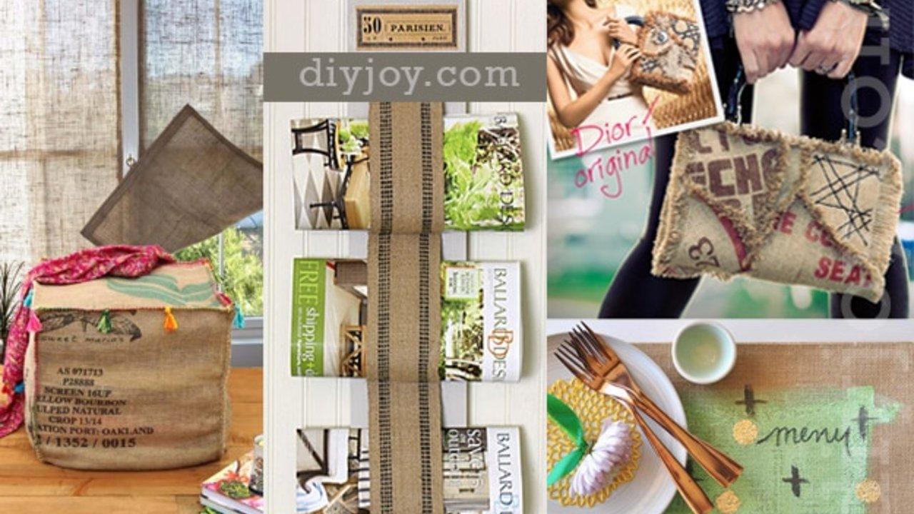 50 Creative DIY Projects Made with Burlap