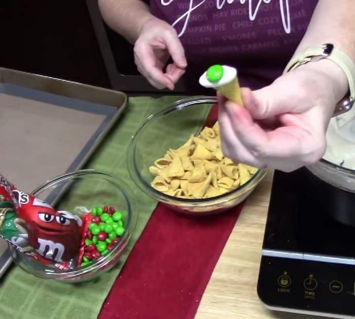 Easy and quick holiday treats using bugles