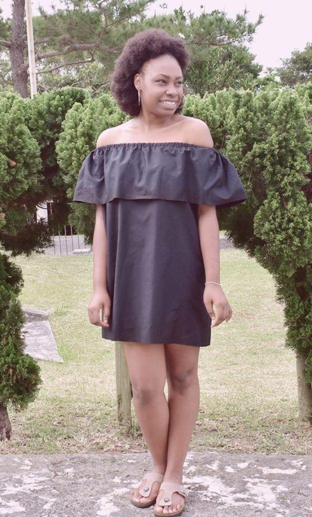 Off the Shoulder Dress, a handmade wardrobe refresh, and style that looks far more expensive than it was