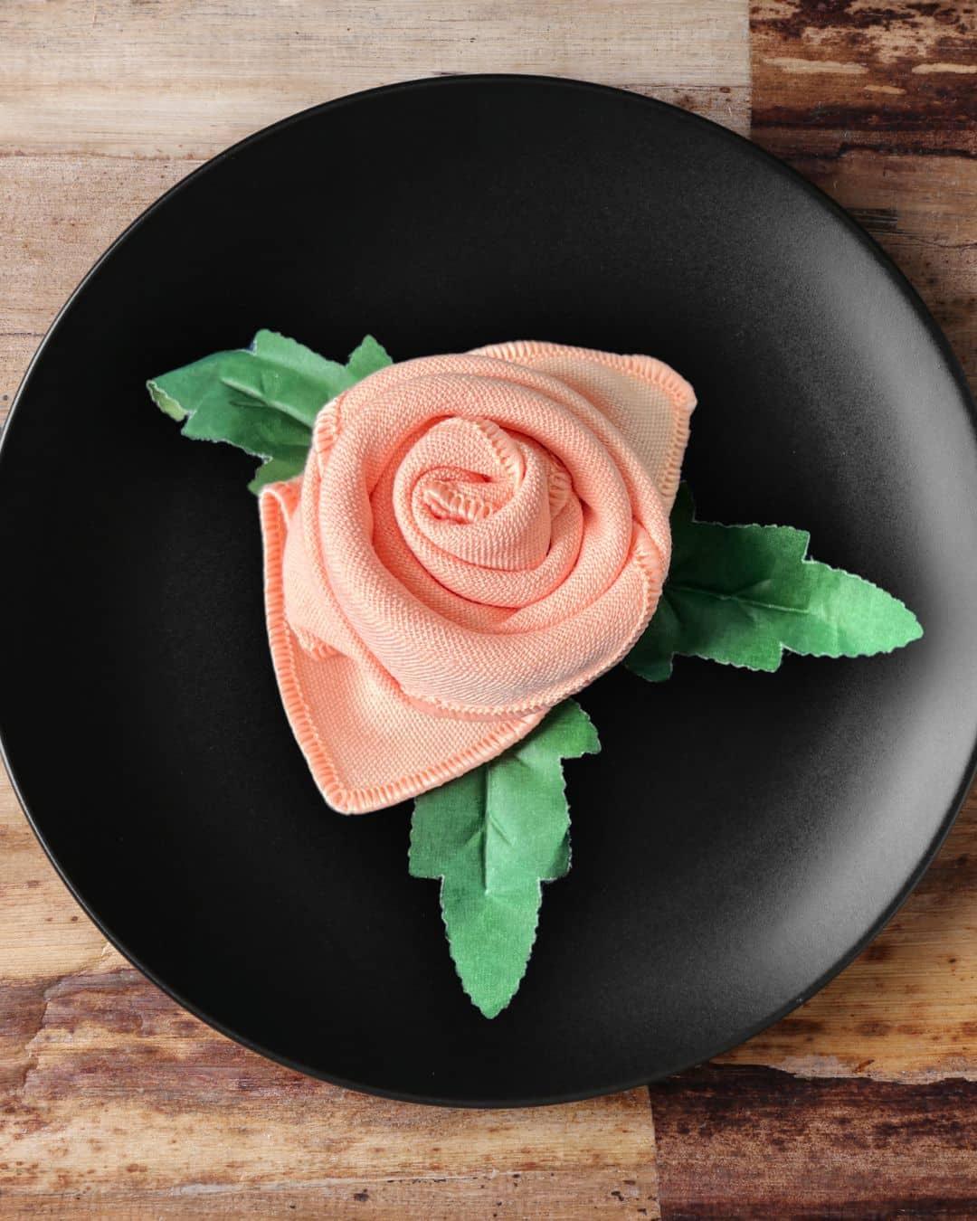 Cloth Napkin Into Rose — rose cloth napkin fold tutorial
