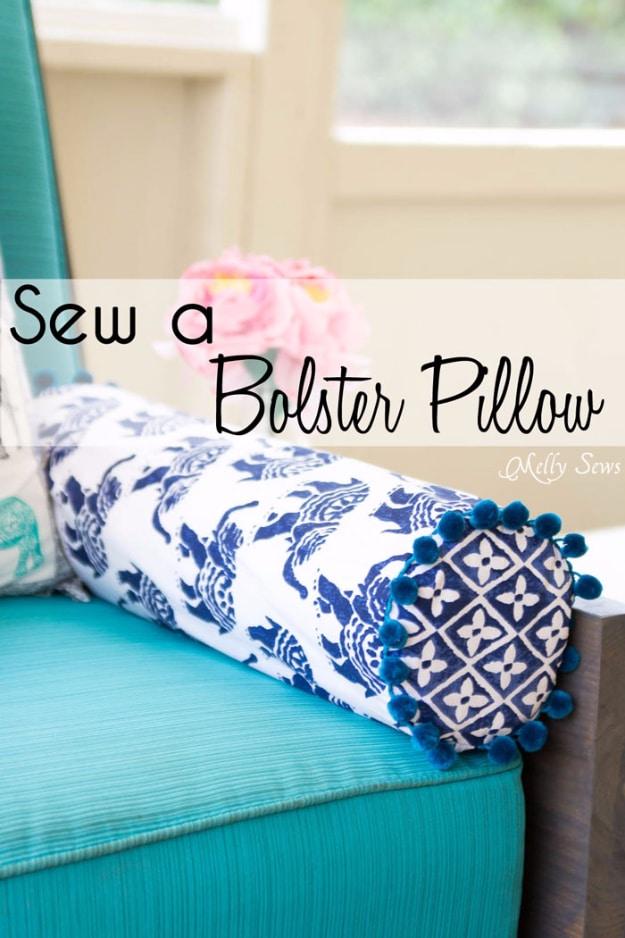 Bolster Pillow, quick to put together in an afternoon and proof a small touch makes a big difference