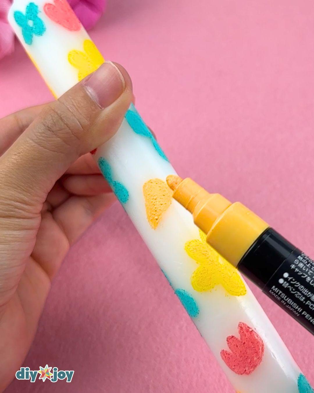 Spring Candle Decor — coloring
