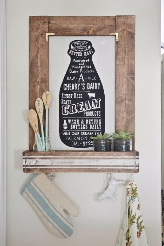DIY Planter Box Picture Frame, a creative kitchen decor idea worth making this weekend and a favorite pick from this roundup