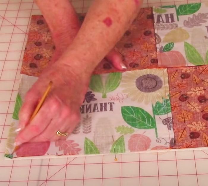 Stitch 4 Patches To Make Fall Placemats - Easy and Quick Sewing