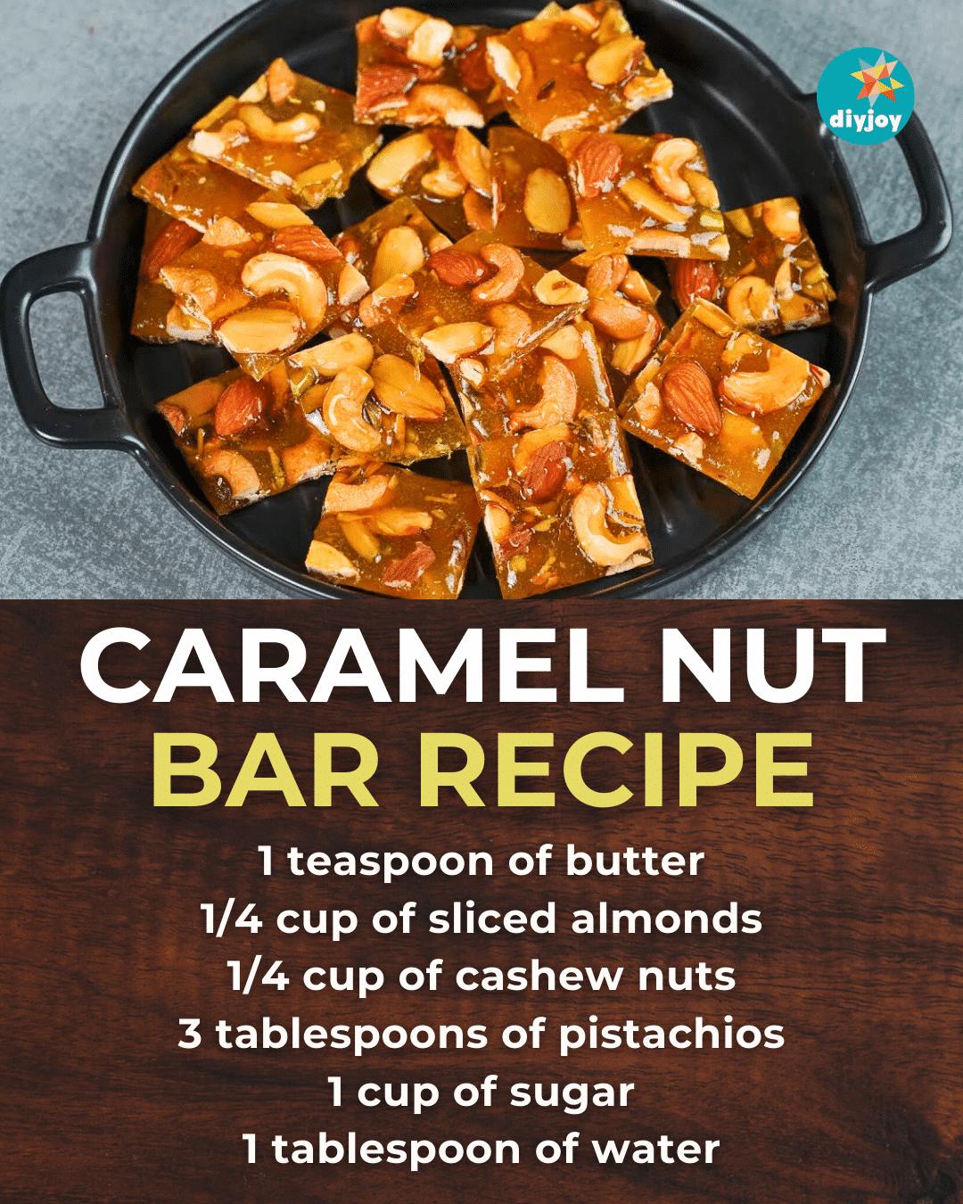 Caramel Nut Bar Recipe
