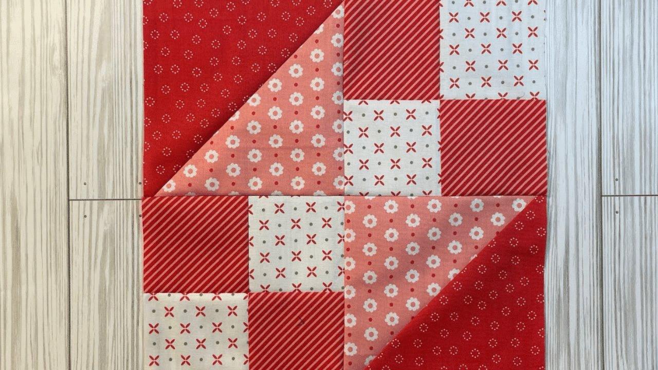 Easy Buckeye Beauty Variation Quilt Block