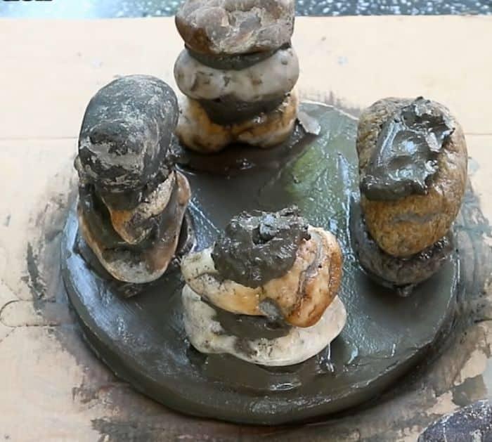 DIY Stone Flower Pot Project
