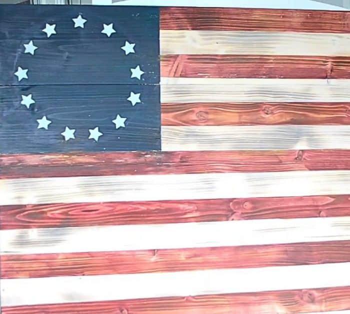 Easy to Make DIY Wooden American Flag