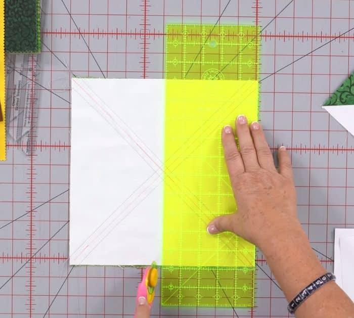 Layer Cakes Christmas Tree Chevron Quilt Tutorial