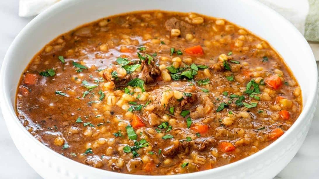Beef Barley Soup Recipe