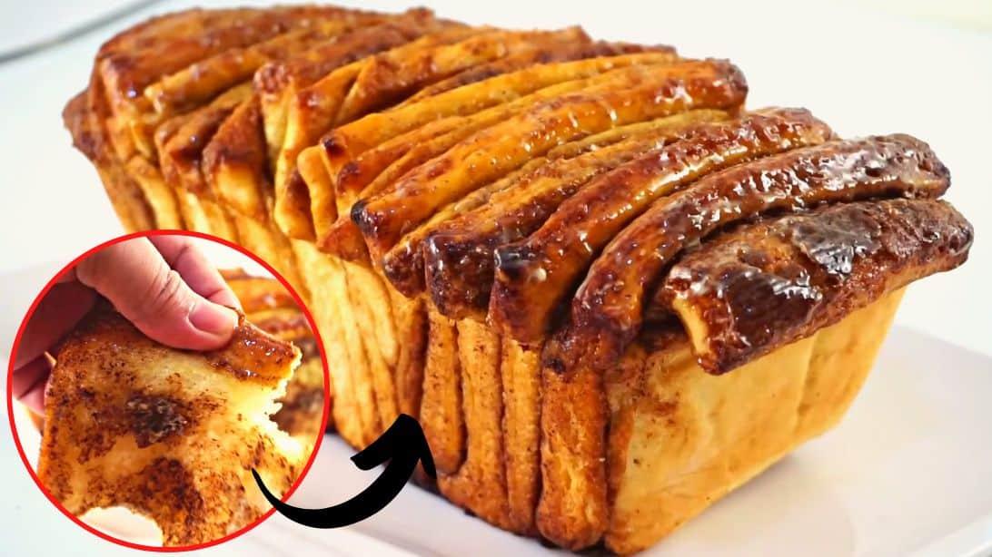No-Knead Cinnamon Pull-Apart Bread Recipe