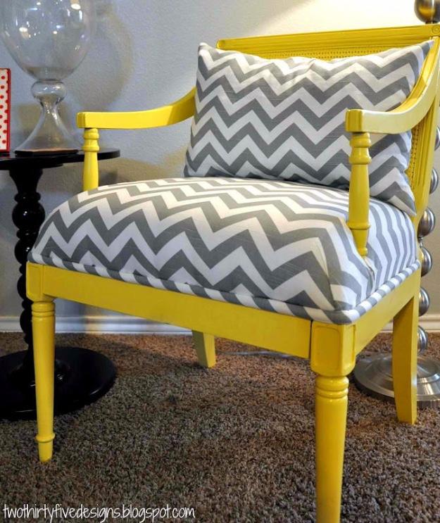 Master Chair Redo, simple to scale to fit almost any space and proof a small touch makes a big difference