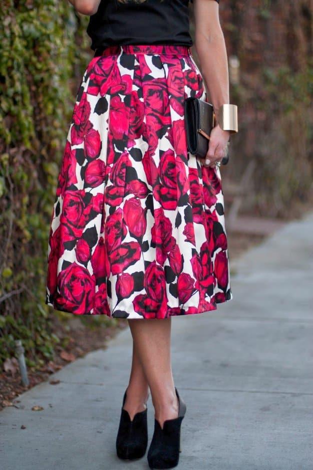Floral Midi Tutorial, a practical handmade piece for everyday wear and a creative way to use up fabric scraps