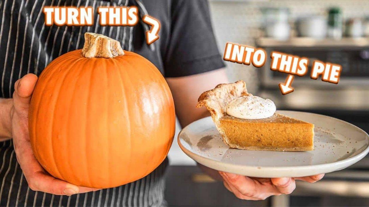 Turn a Whole Pumpkin Into The Best Pumpkin Pie