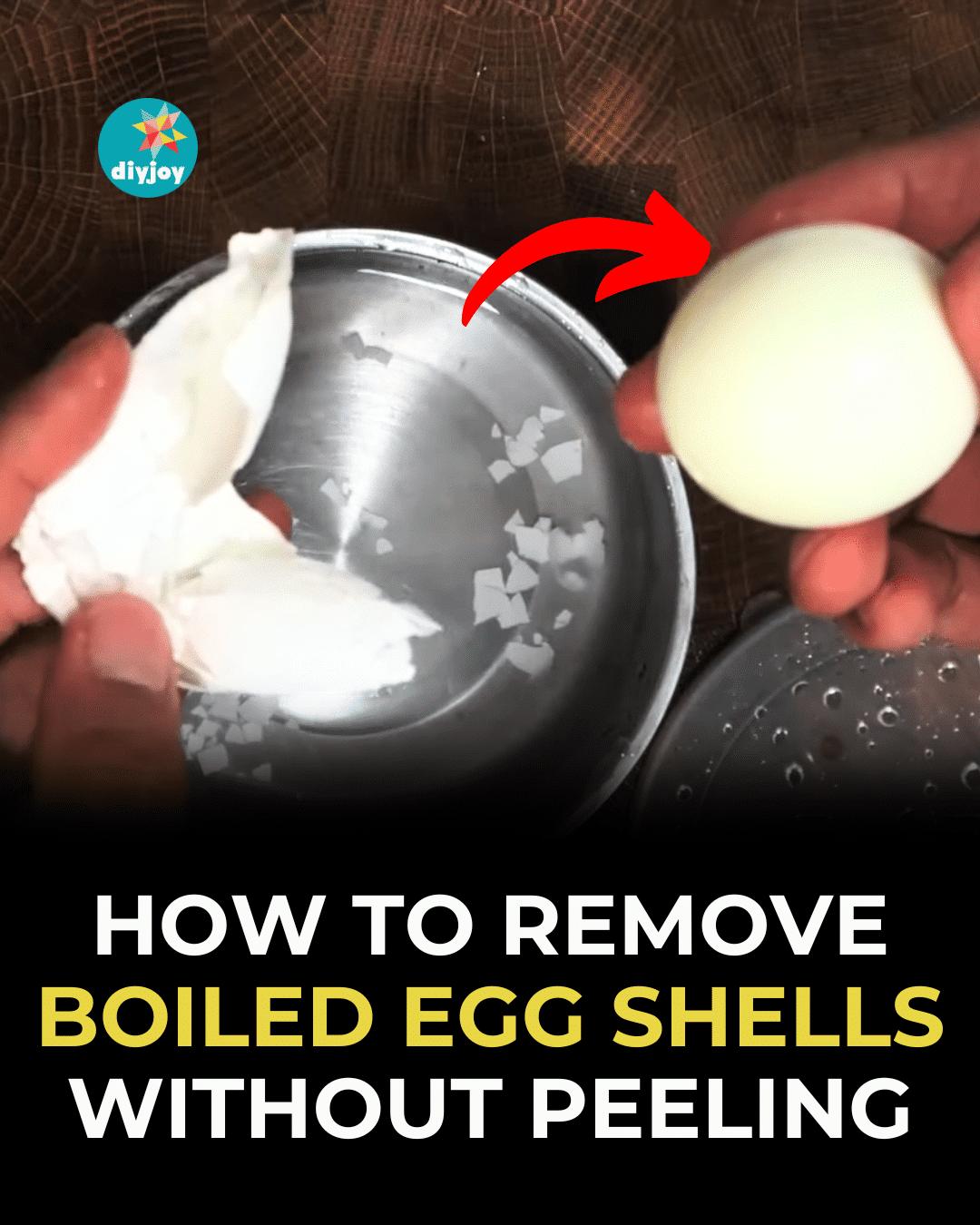 How to Remove Boiled Egg Shells WITHOUT Peeling