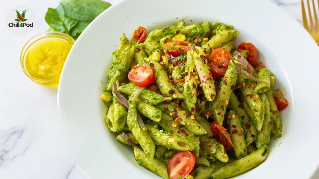 Creamy Avocado Spinach Pasta