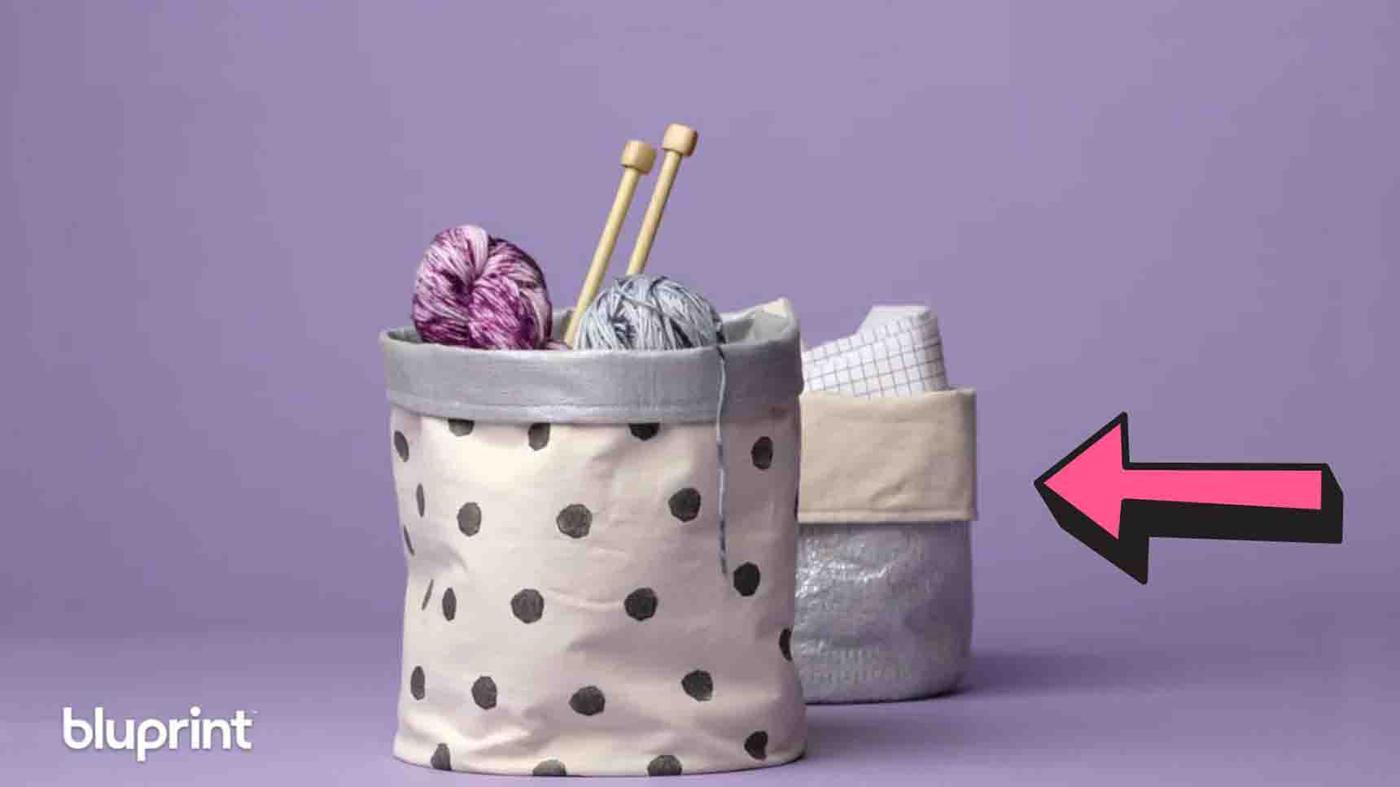 Easy 1-Hour Fabric Basket Tutorial