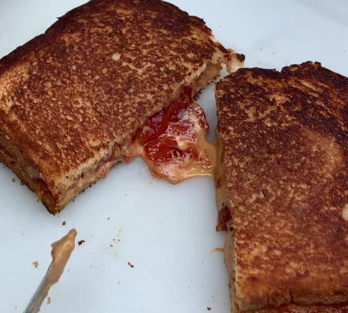 Easy Grilled Peanut Butter And Jelly Sandwich Recipe