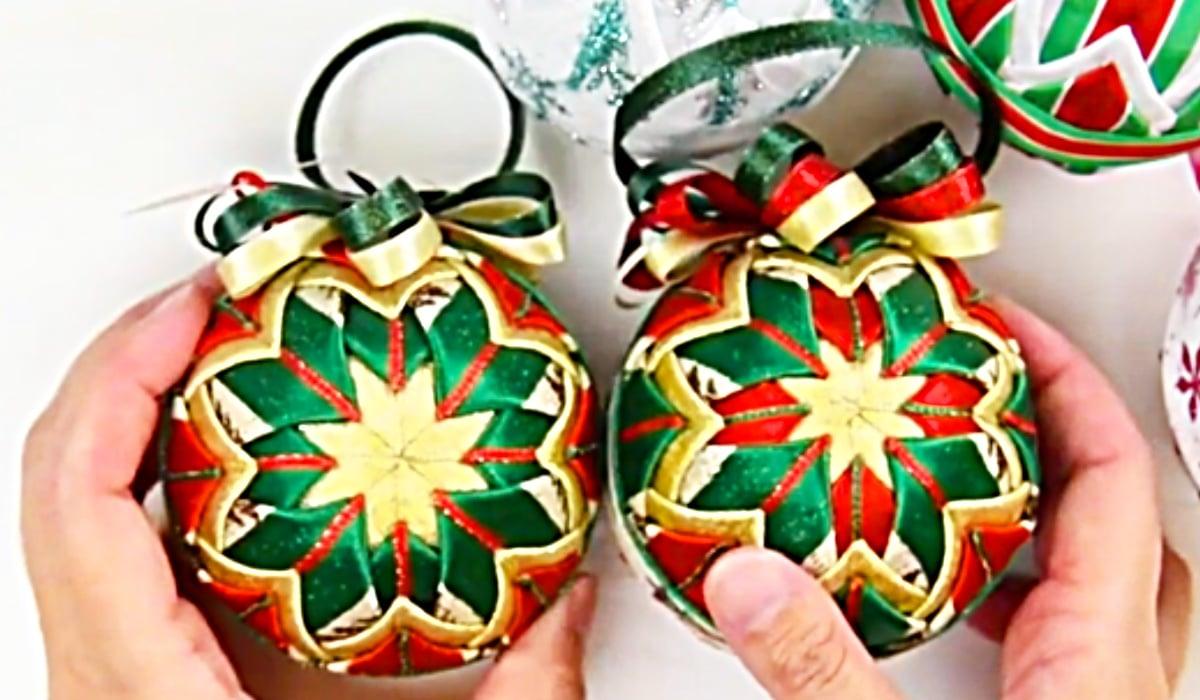 How To Make Ribbon Christmas Ornaments