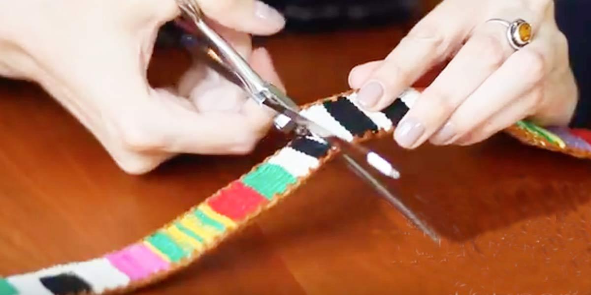 She Takes An Old Belt And What She Does With It Is So Brilliant!