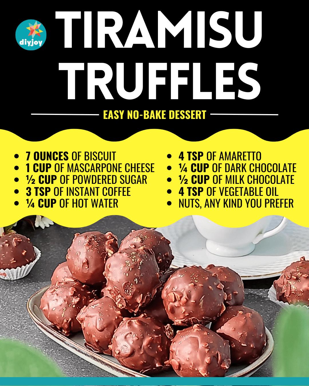Easy No-Bake Tiramisu Truffles Recipe