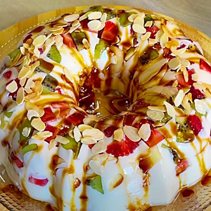 Butterscotch Pudding Mold - Easy Fruit Mold With Caramel - Jello Mold Recipe