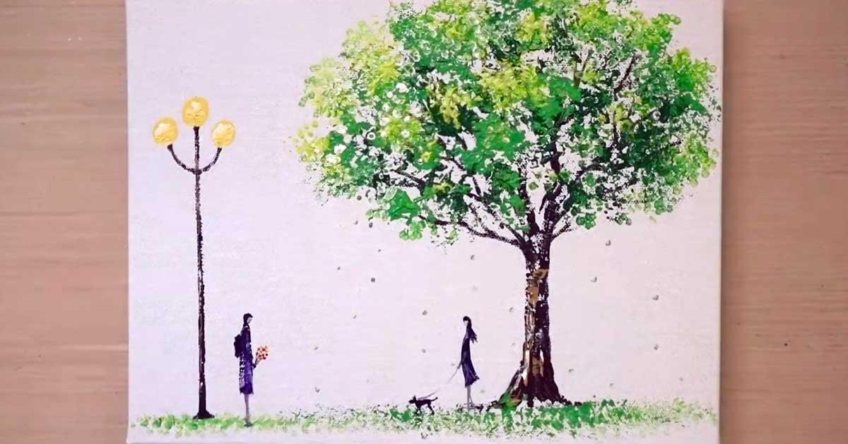 How To Paint A Tree Using Tin Foil