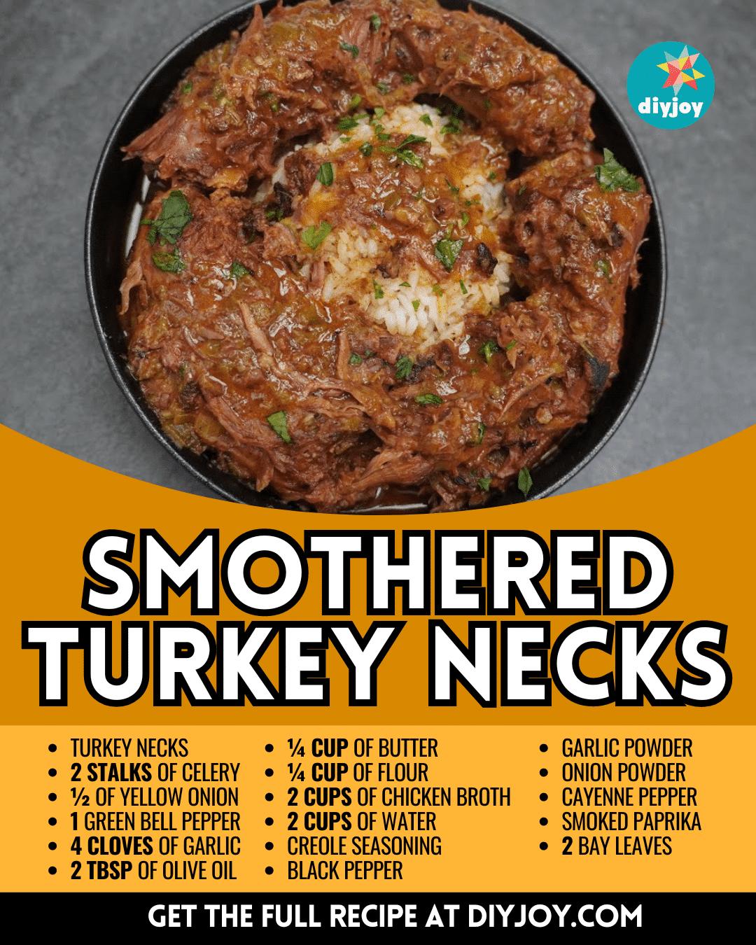 One-Pot Smothered Turkey Necks with Gravy