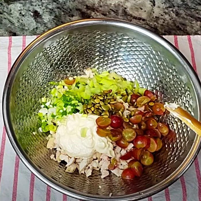 Salad Ideas - Easy Chicken Salad Recipe - How To Make Chicken Salad With Grapes And Nuts