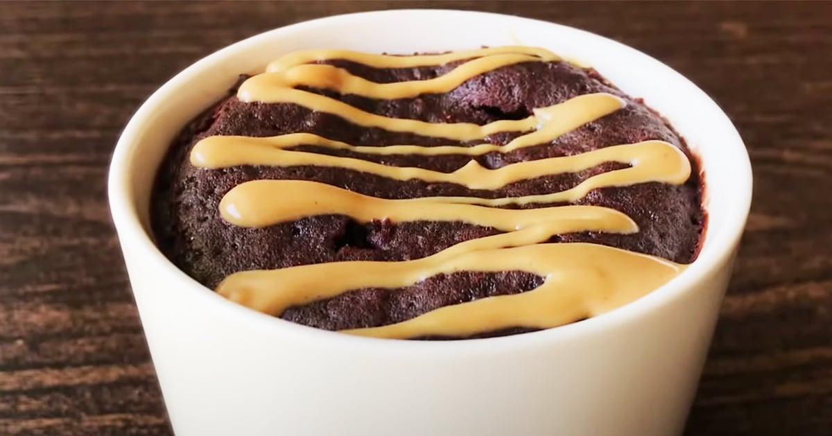 Chocolate Peanut Butter Mug Cake Recipe