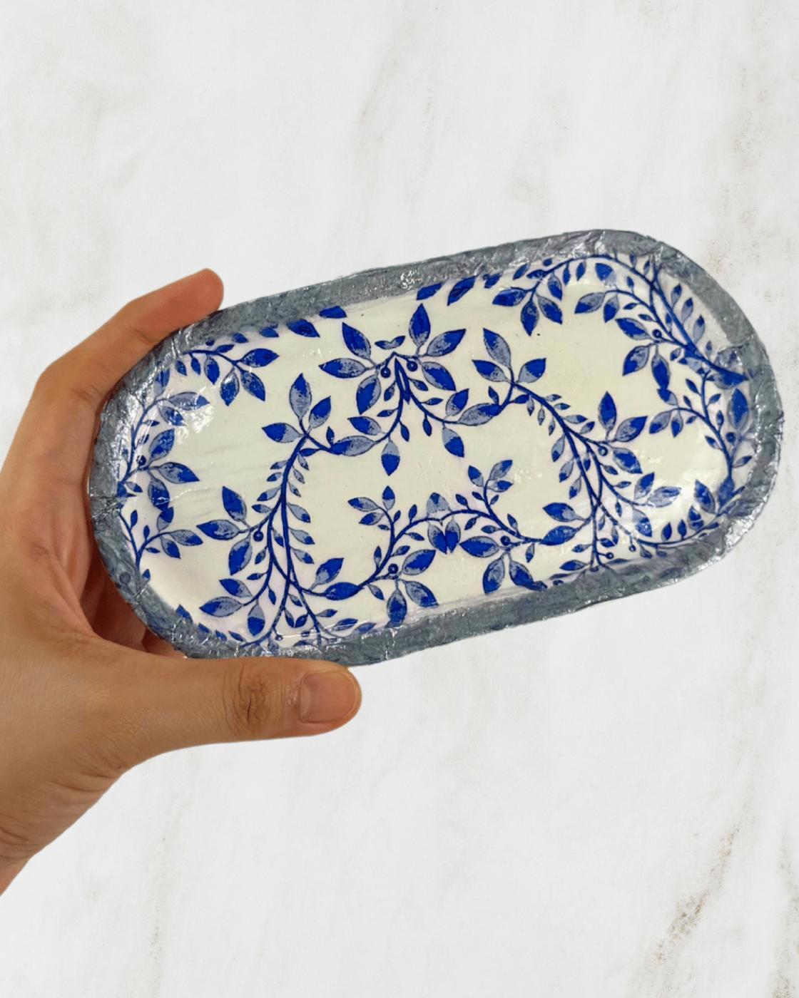 Homemade Air Dry Clay Jewelry Tray — easy jewelry tray for beginners
