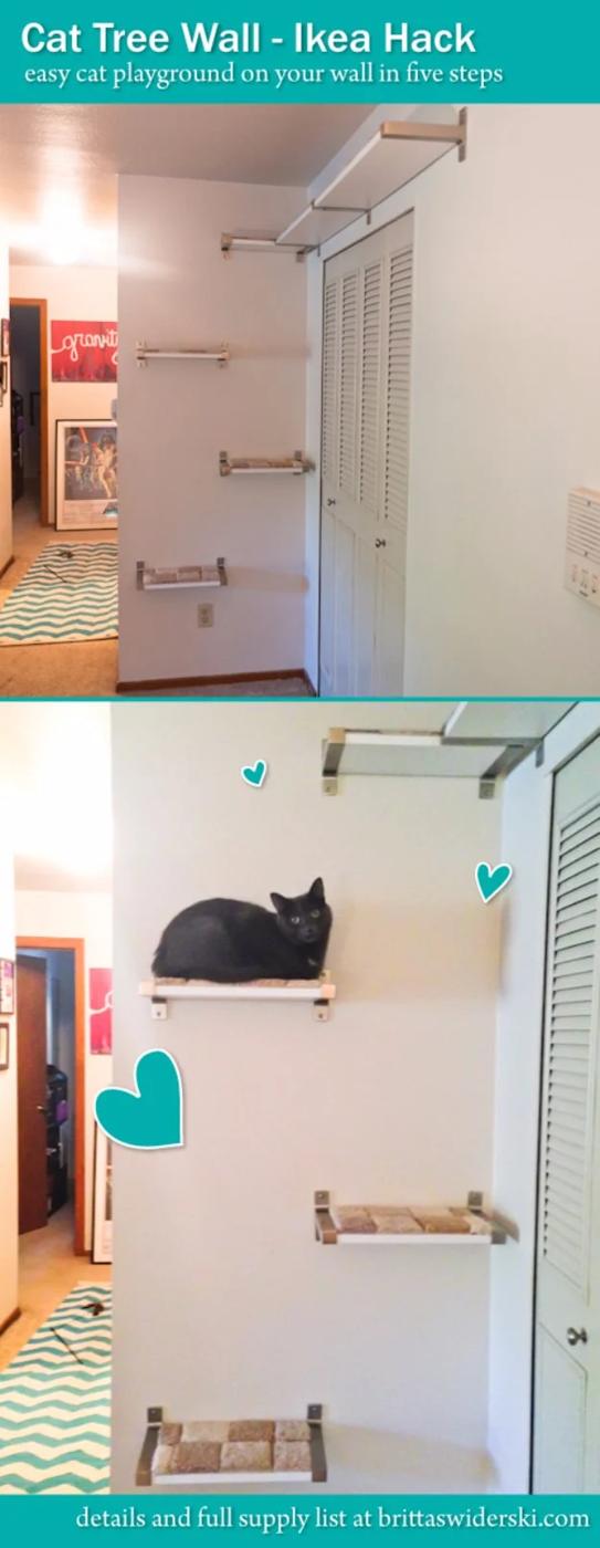 Cat Tree Wall Ikea Hack, easy to keep on hand for the next time it comes up and the fix worth remembering